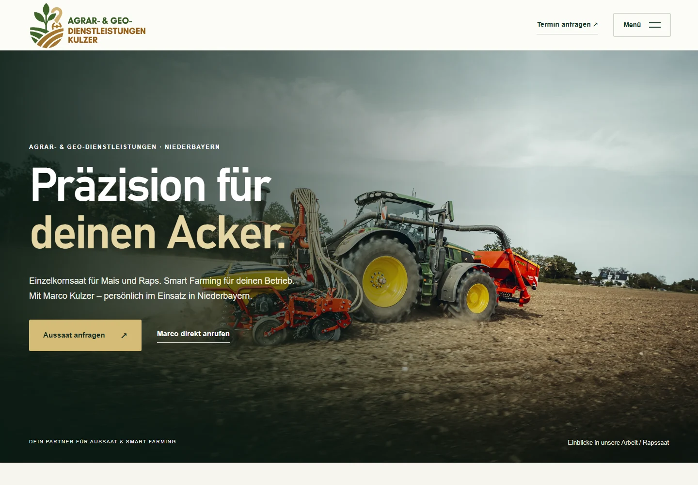 Website von Agrar & Geo Kulzer